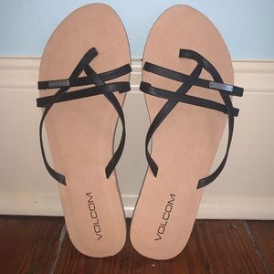 Brand new Volcom strappy sandals